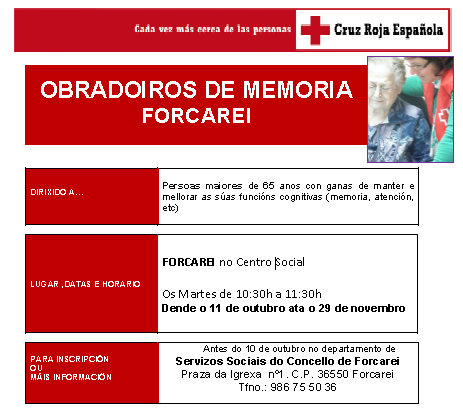 OBRADOIROS DE MEMORIA FORCAREI 2016 OBRADOIROS DE MEMORIA FORCAREI 2016